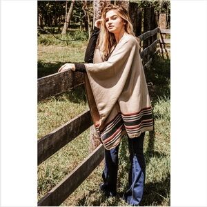 Saddle Blanket Poncho
